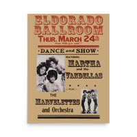 The Marvelettes Eldorado Ballroom Poster