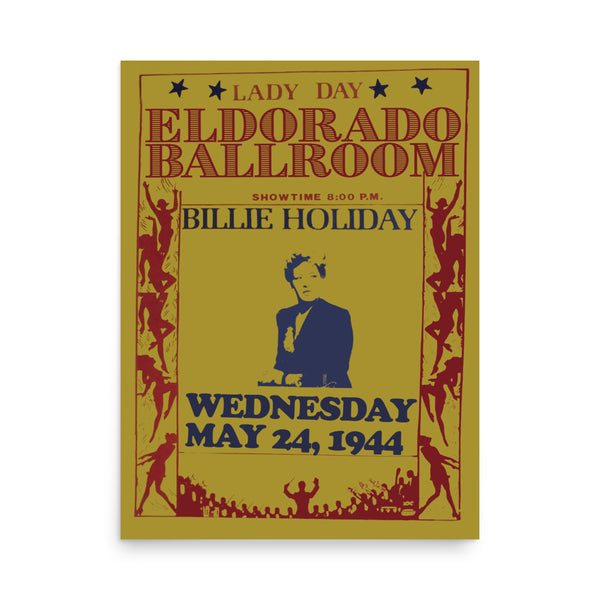 Billie Holiday Eldorado Ballroom Poster